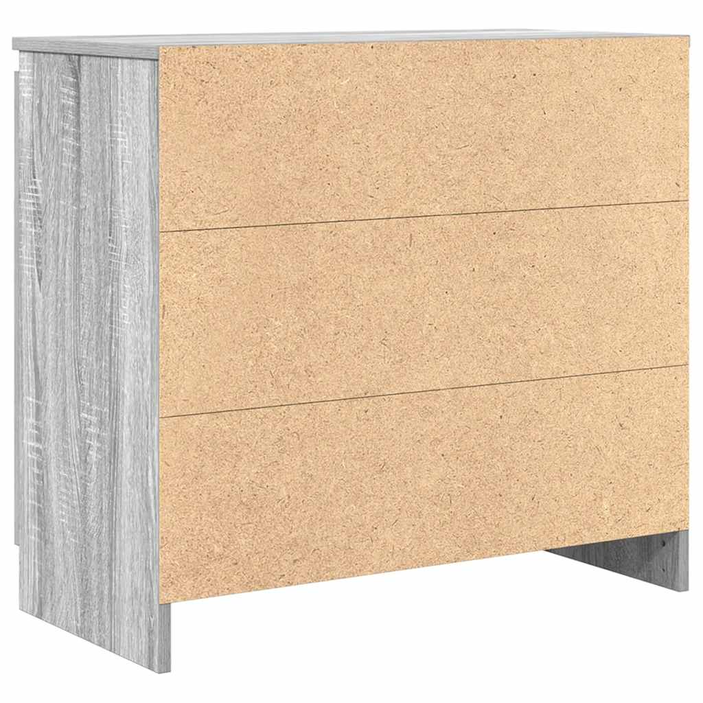 Bufetă cu sertar Gri Sonoma 71x35x65 cm Lemn prelucrat GartenMobel Dekor