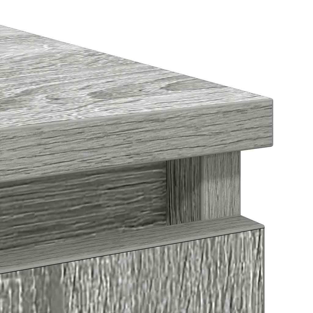 Bufetă cu sertar Gri Sonoma 71x35x65 cm Lemn prelucrat GartenMobel Dekor