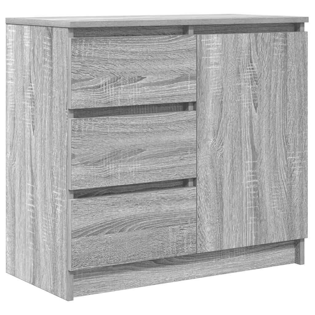 Bufetă cu sertar Gri Sonoma 71x35x65 cm Lemn prelucrat GartenMobel Dekor