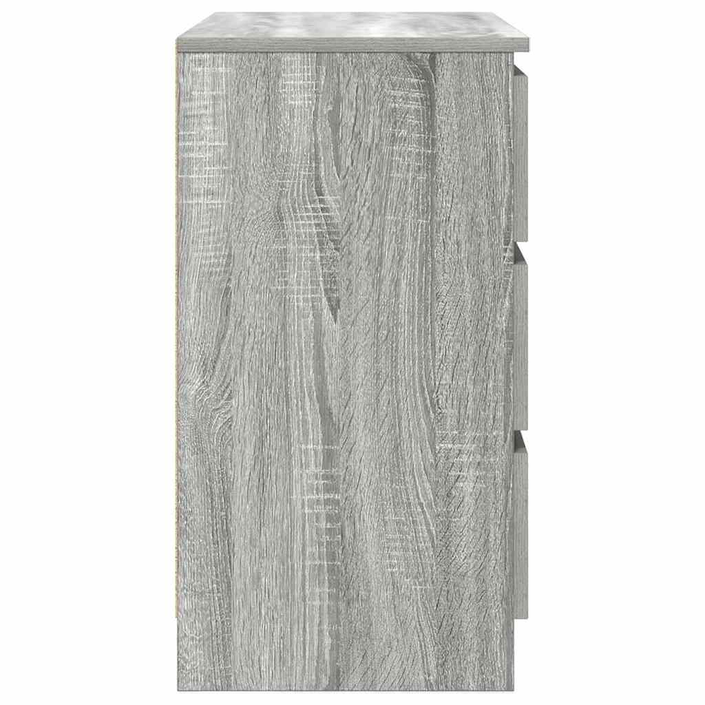 Bufetă cu sertar Gri Sonoma 71x35x65 cm Lemn prelucrat GartenMobel Dekor