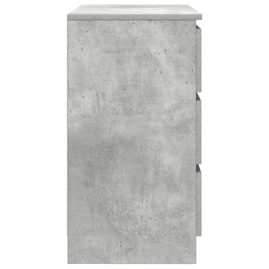Bufetă cu sertar Gri beton 71x35x65 cm Lemn prelucrat GartenMobel Dekor