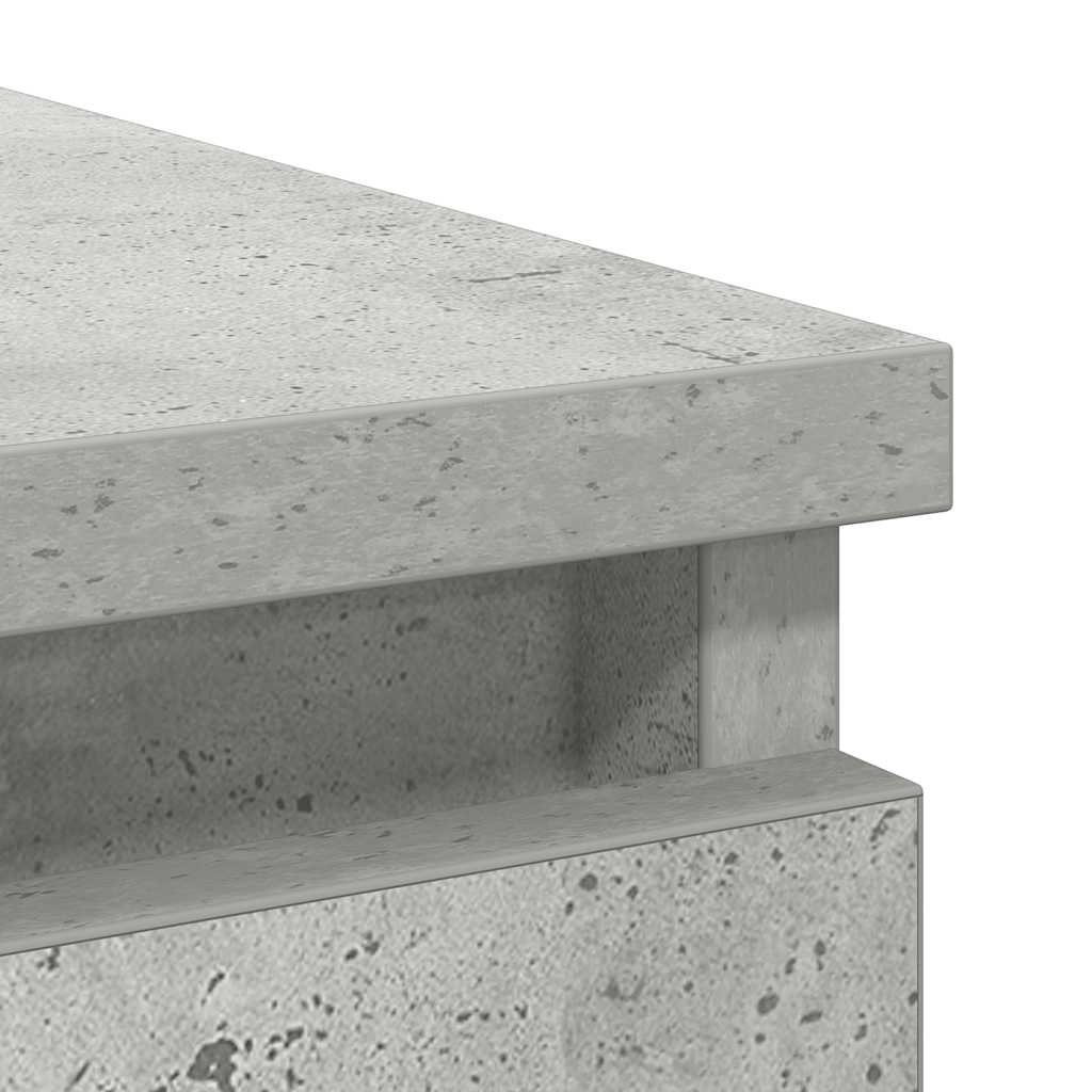 Bufetă cu sertar Gri beton 71x35x65 cm Lemn prelucrat GartenMobel Dekor