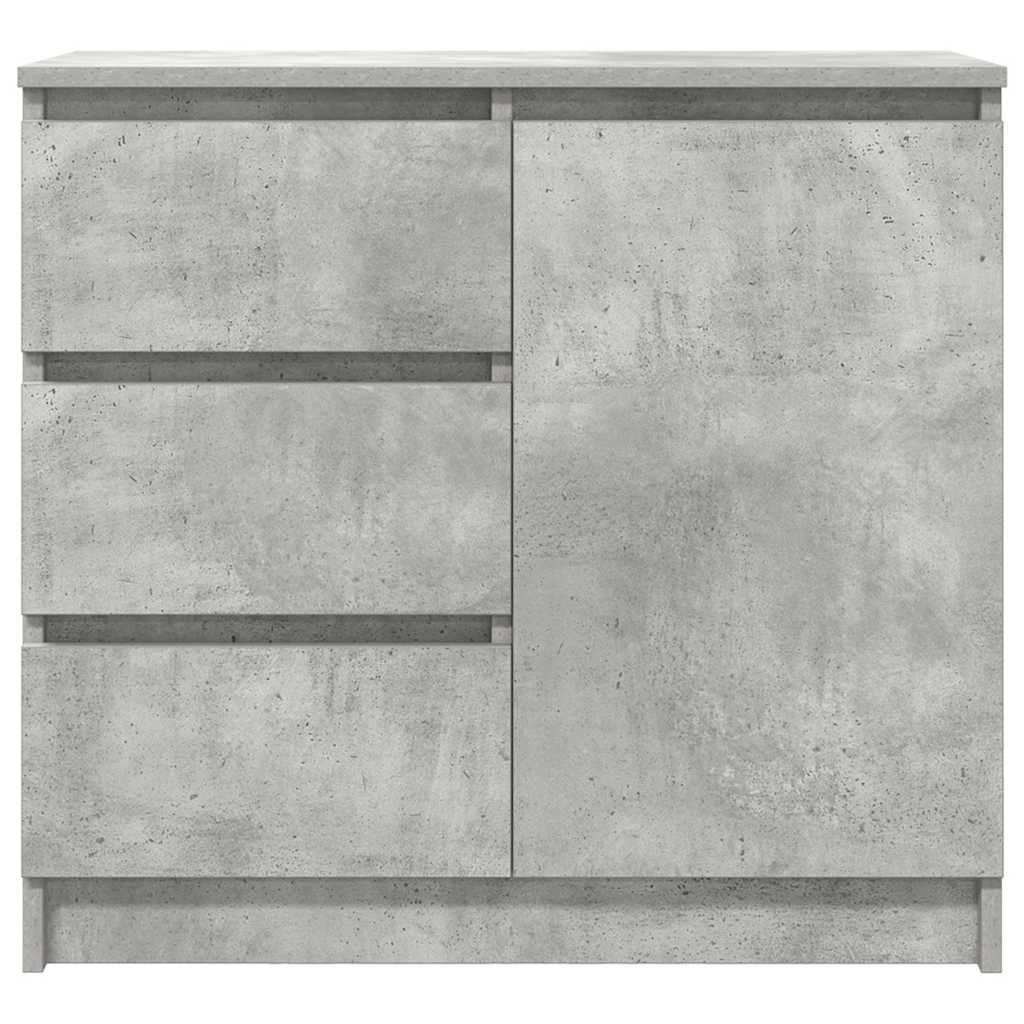 Bufetă cu sertar Gri beton 71x35x65 cm Lemn prelucrat GartenMobel Dekor