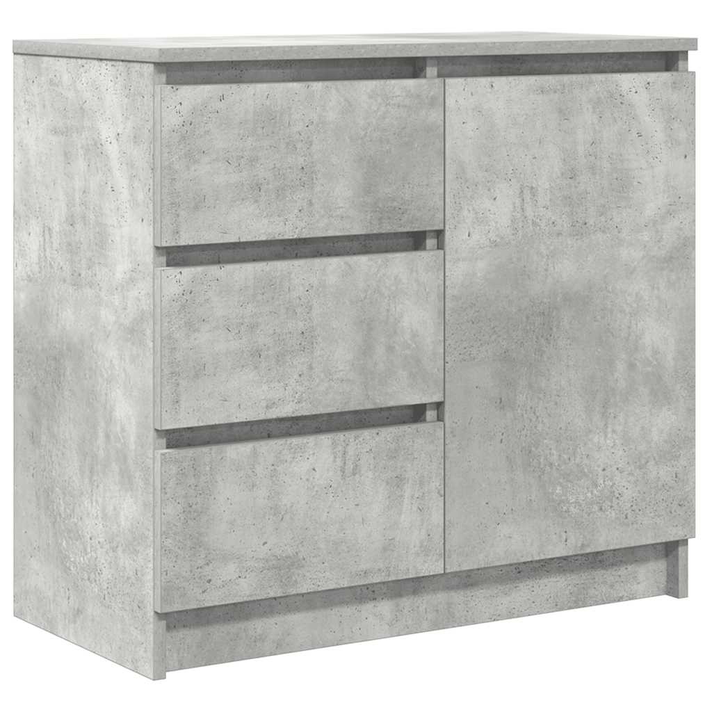 Bufetă cu sertar Gri beton 71x35x65 cm Lemn prelucrat GartenMobel Dekor