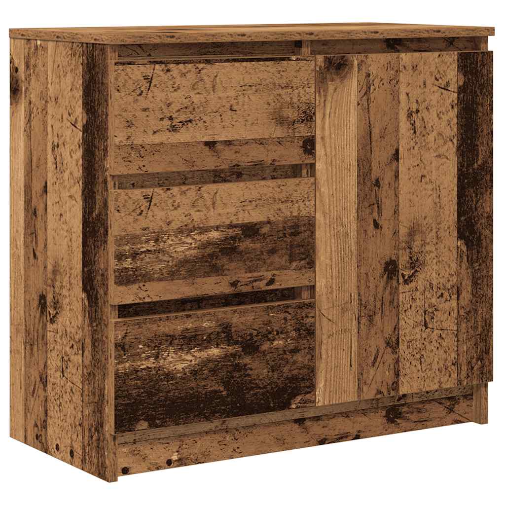 Bufetă cu sertar Lemn vechi 71x35x65 cm Lemn prelucrat GartenMobel Dekor