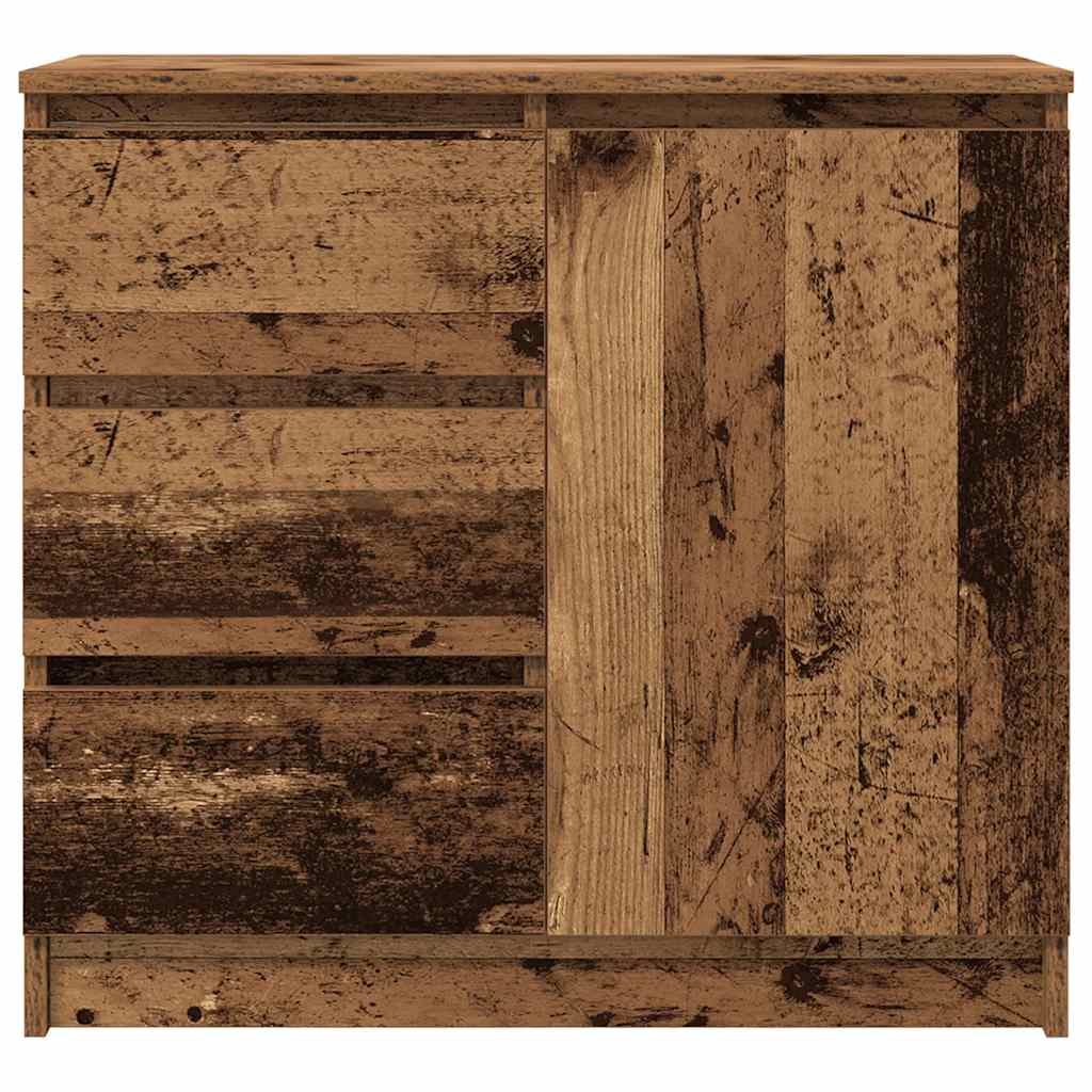 Bufetă cu sertar Lemn vechi 71x35x65 cm Lemn prelucrat GartenMobel Dekor