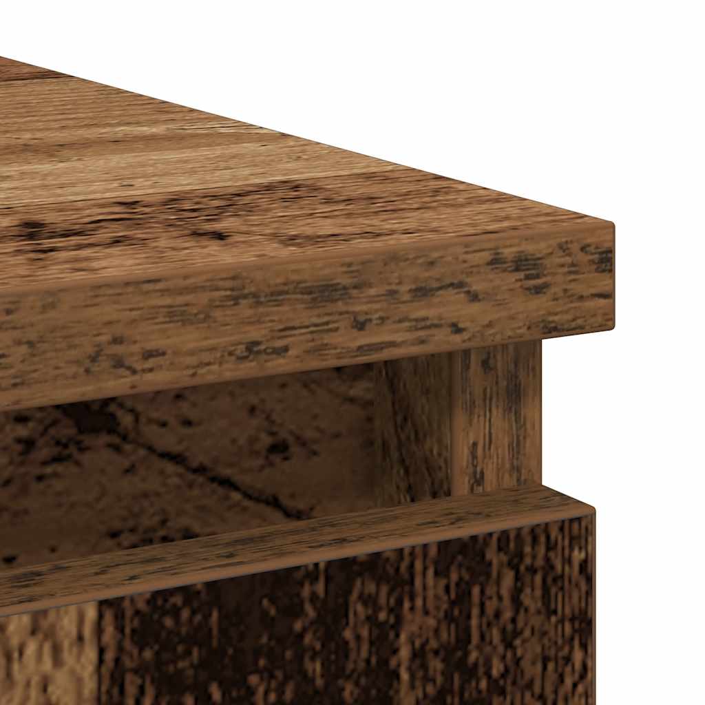 Bufetă cu sertar Lemn vechi 71x35x65 cm Lemn prelucrat GartenMobel Dekor