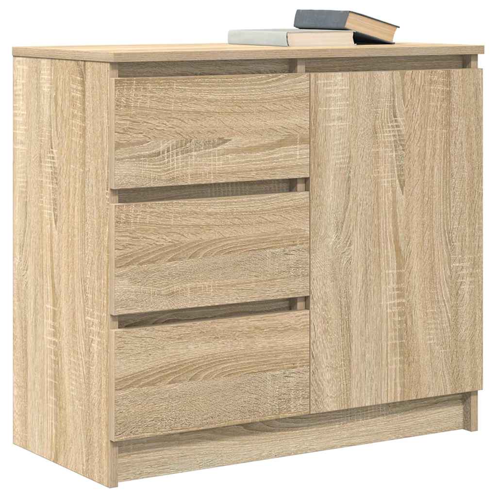 Bufetă cu sertar Stejar Sonoma 71x35x65 cm Lemn prelucrat GartenMobel Dekor