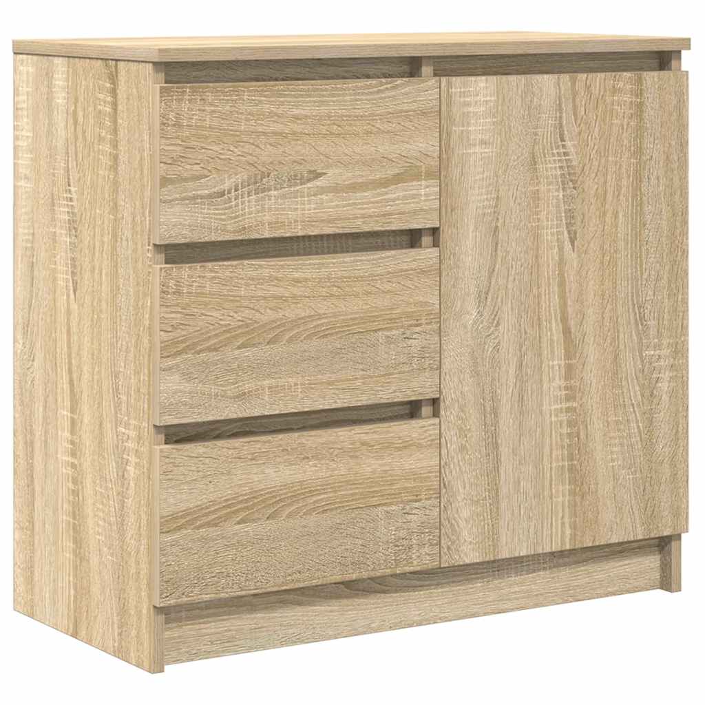 Bufetă cu sertar Stejar Sonoma 71x35x65 cm Lemn prelucrat GartenMobel Dekor