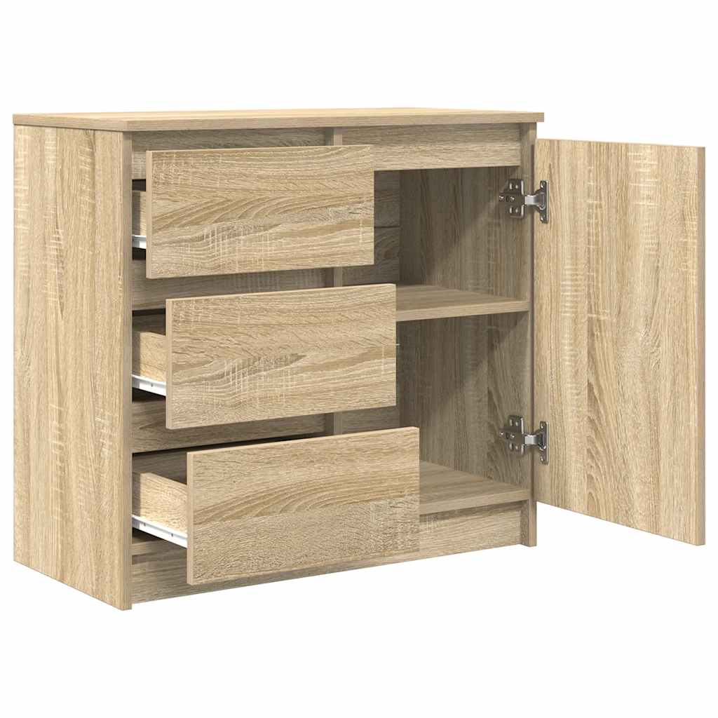 Bufetă cu sertar Stejar Sonoma 71x35x65 cm Lemn prelucrat GartenMobel Dekor
