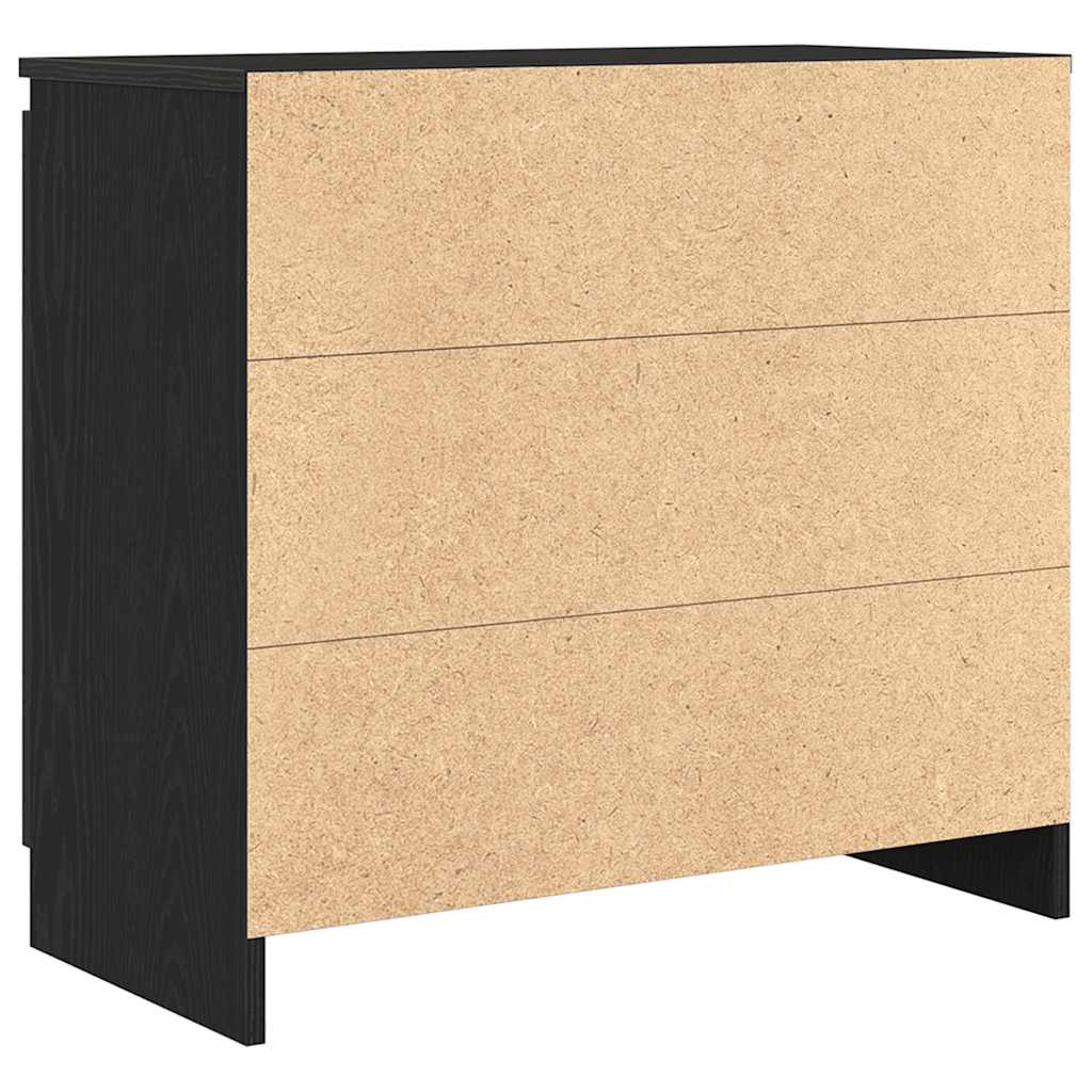Bufetă cu sertar Stejar negru 71x35x65 cm Lemn prelucrat GartenMobel Dekor