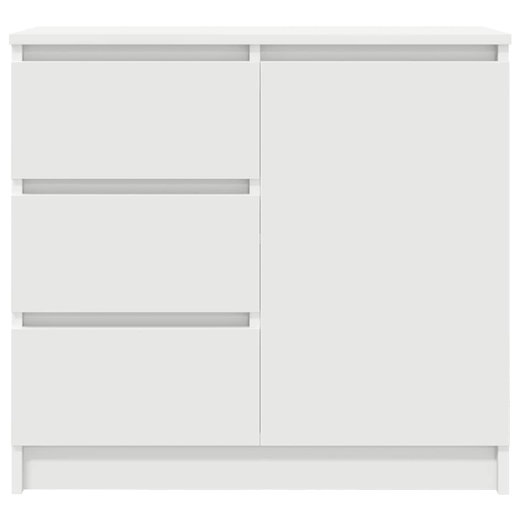Bufetă cu sertar alb 71x35x65 cm din lemn prelucrat GartenMobel Dekor