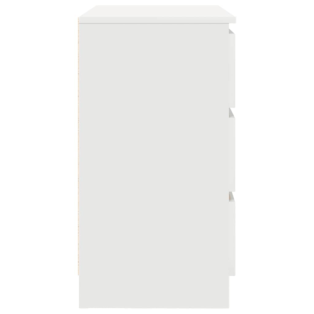 Bufetă cu sertar alb 71x35x65 cm din lemn prelucrat GartenMobel Dekor