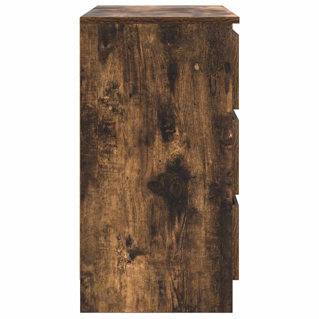 Bufetă cu sertar stejar afumat 71x35x65 cm lemn de stratificat GartenMobel Dekor