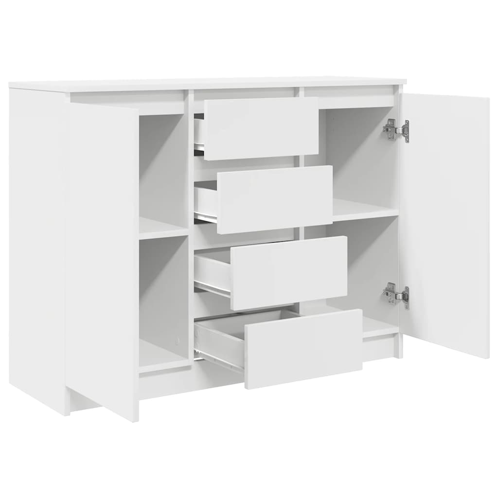 Bufetă cu sertare Alb 100,5x35x76 cm Lemn prelucrat GartenMobel Dekor