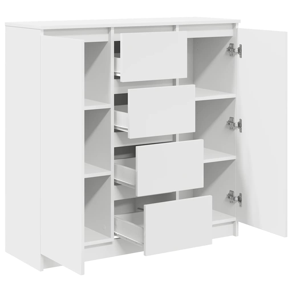 Bufetă cu sertare Alb 100,5x35x98,5 cm Lemn prelucrat GartenMobel Dekor
