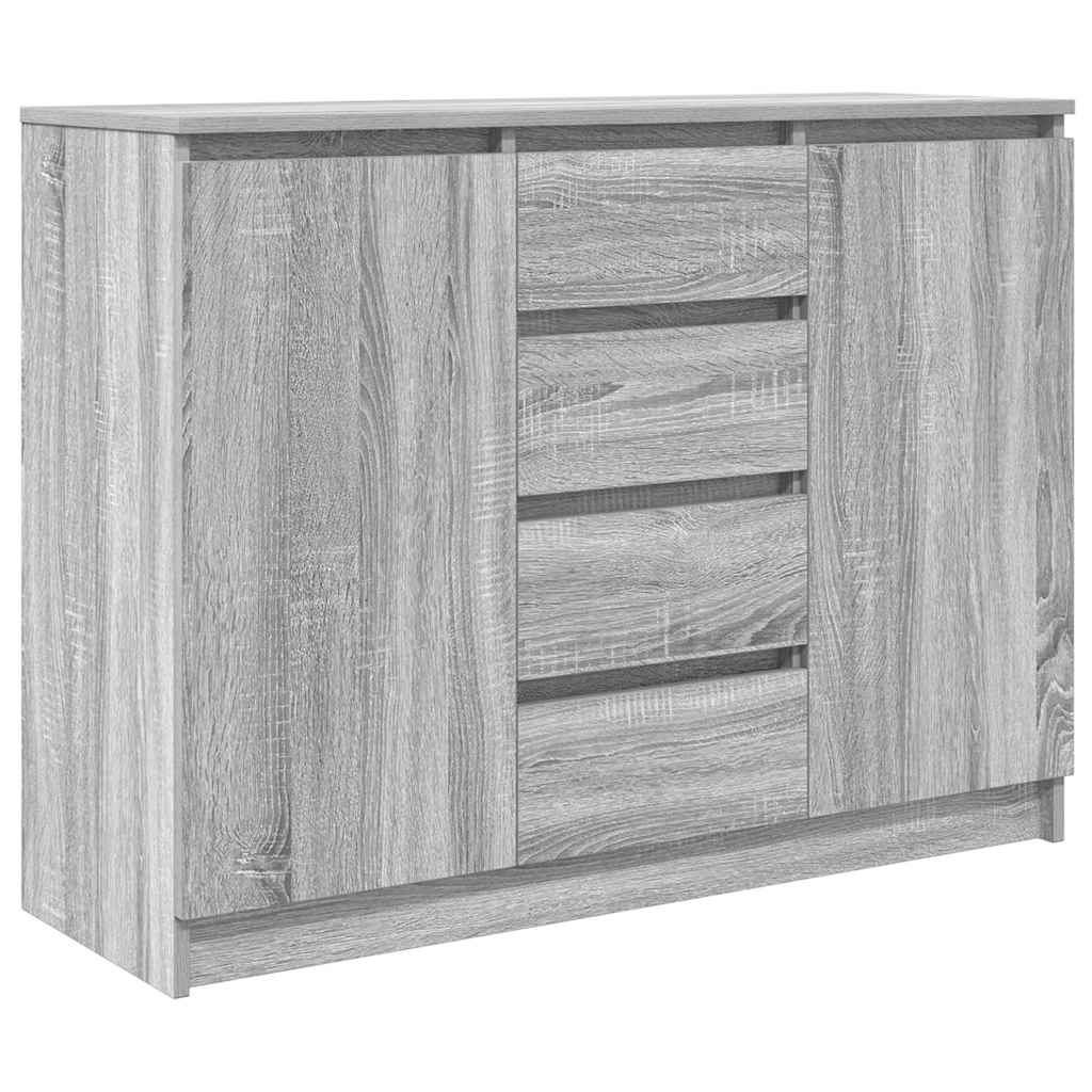 Bufetă cu sertare Gri Sonoma 100,5x35x76 cm Lemn prelucrat GartenMobel Dekor