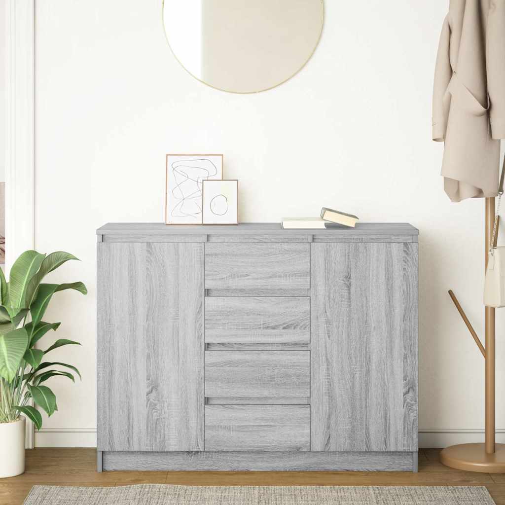 Bufetă cu sertare Gri Sonoma 100,5x35x76 cm Lemn prelucrat GartenMobel Dekor