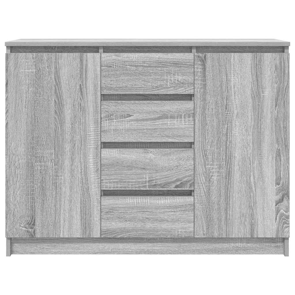 Bufetă cu sertare Gri Sonoma 100,5x35x76 cm Lemn prelucrat GartenMobel Dekor