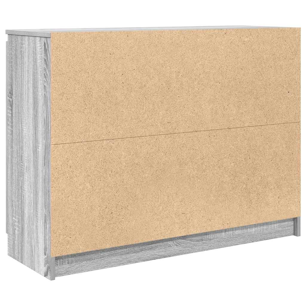 Bufetă cu sertare Gri Sonoma 100,5x35x76 cm Lemn prelucrat GartenMobel Dekor