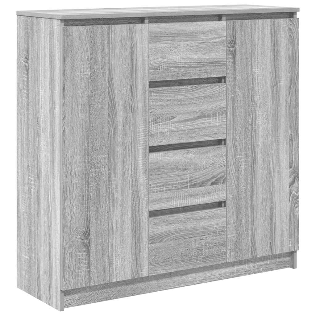 Bufetă cu sertare Gri Sonoma 100,5x35x98,5 cm Lemn prelucrat GartenMobel Dekor