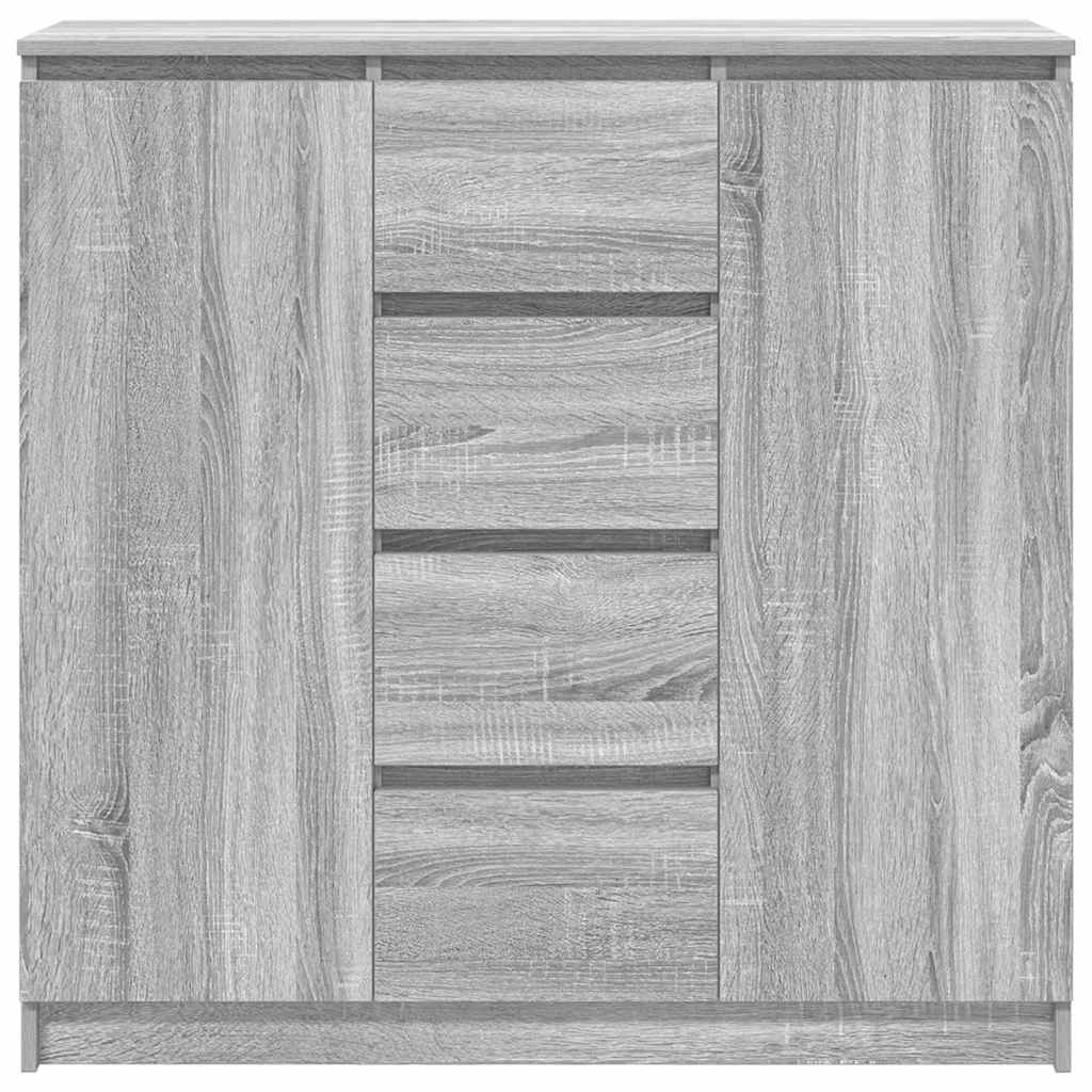 Bufetă cu sertare Gri Sonoma 100,5x35x98,5 cm Lemn prelucrat GartenMobel Dekor