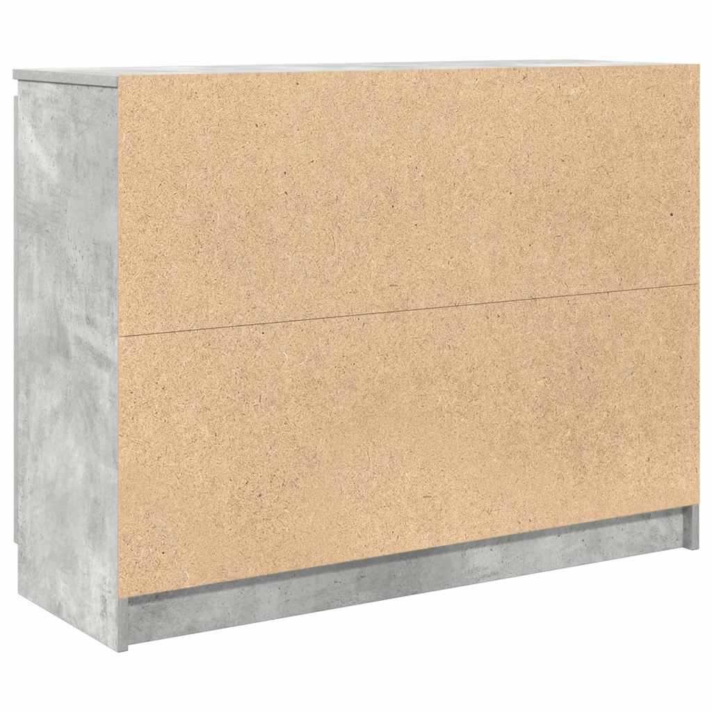 Bufetă cu sertare Gri beton 100,5x35x76 cm Lemn prelucrat GartenMobel Dekor