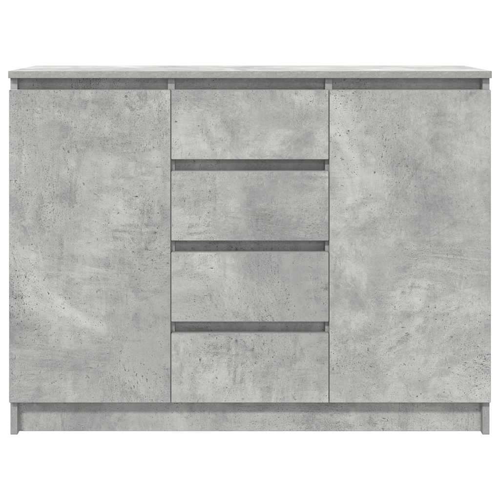 Bufetă cu sertare Gri beton 100,5x35x76 cm Lemn prelucrat GartenMobel Dekor