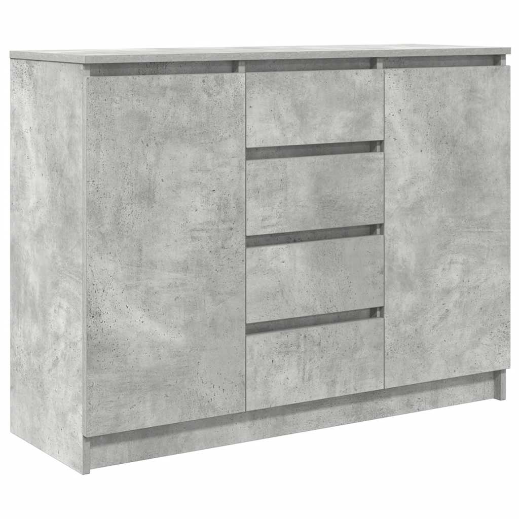 Bufetă cu sertare Gri beton 100,5x35x76 cm Lemn prelucrat GartenMobel Dekor