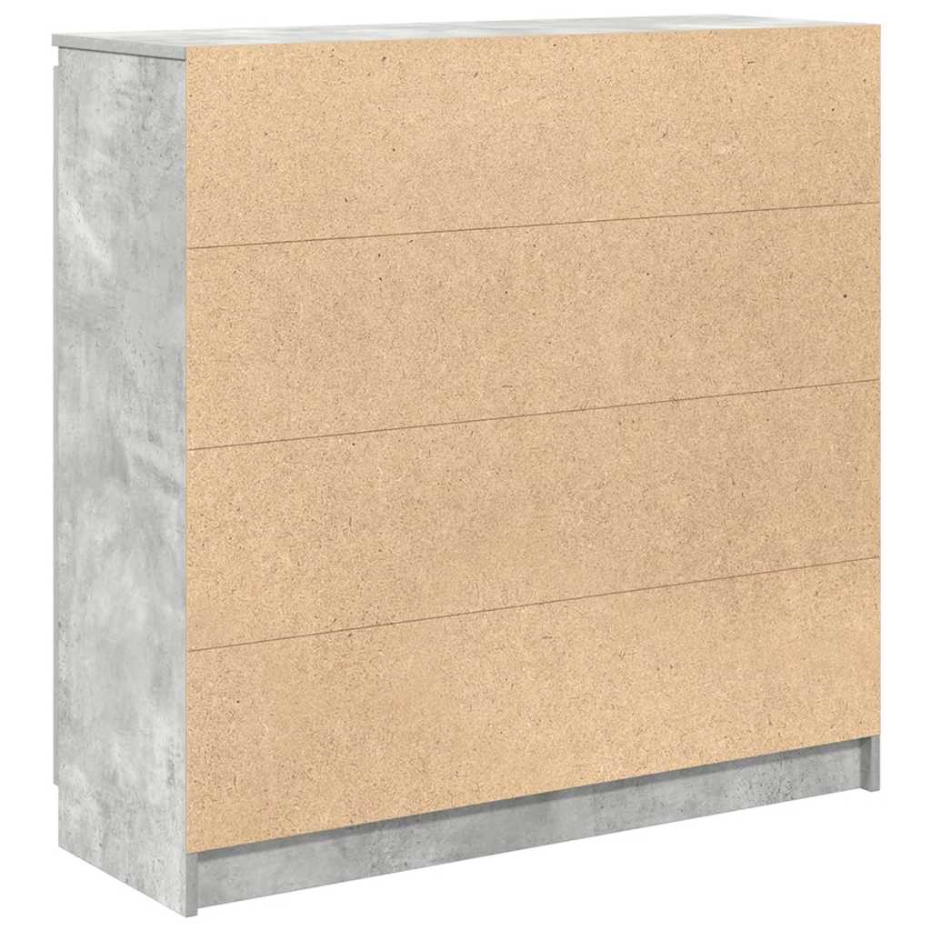 Bufetă cu sertare Gri beton 100,5x35x98,5 cm Lemn prelucrat GartenMobel Dekor