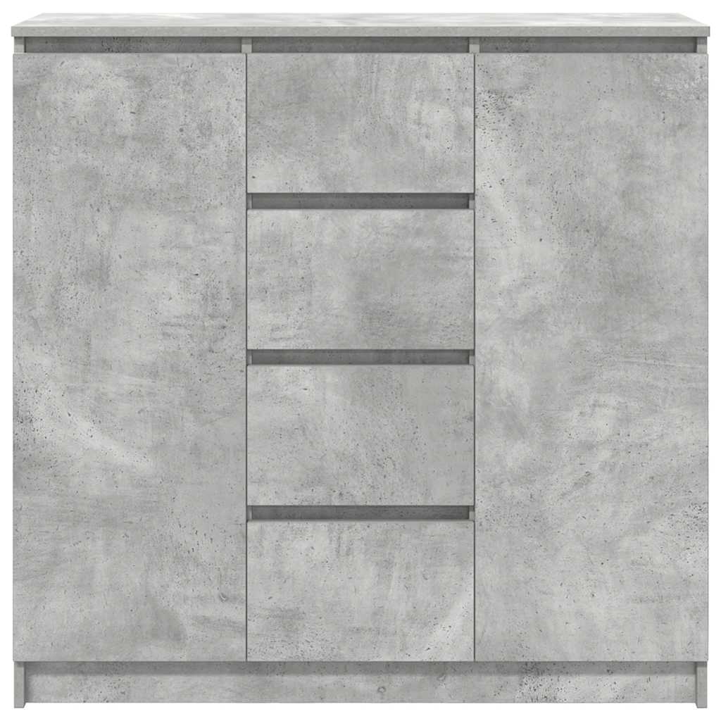 Bufetă cu sertare Gri beton 100,5x35x98,5 cm Lemn prelucrat GartenMobel Dekor