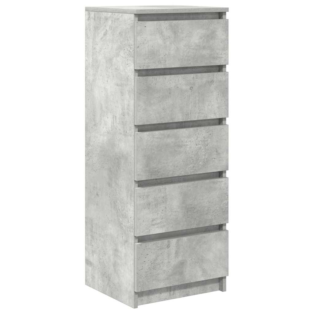 Bufetă cu sertare Gri beton 37,5x35x99 cm Lemn prelucrat GartenMobel Dekor