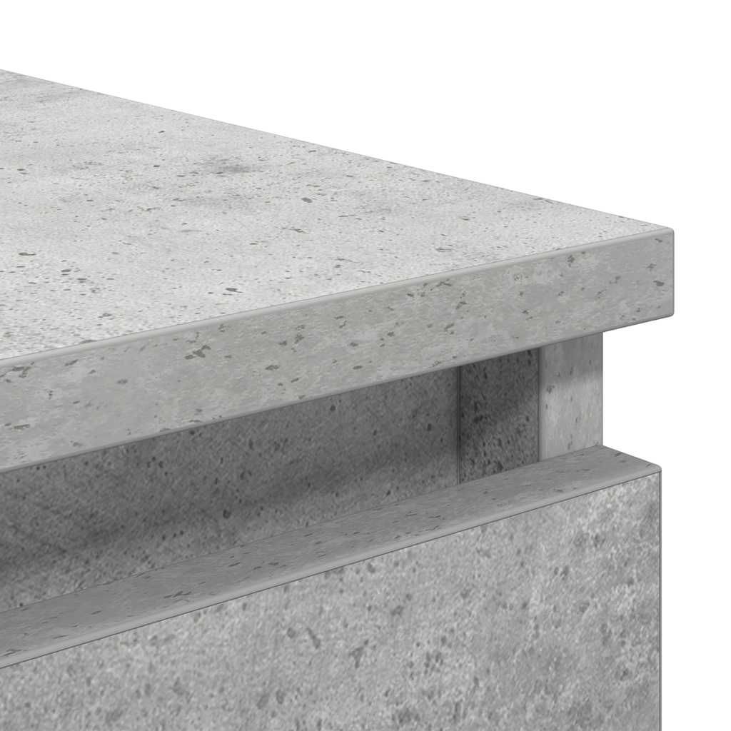 Bufetă cu sertare Gri beton 37,5x35x99 cm Lemn prelucrat GartenMobel Dekor