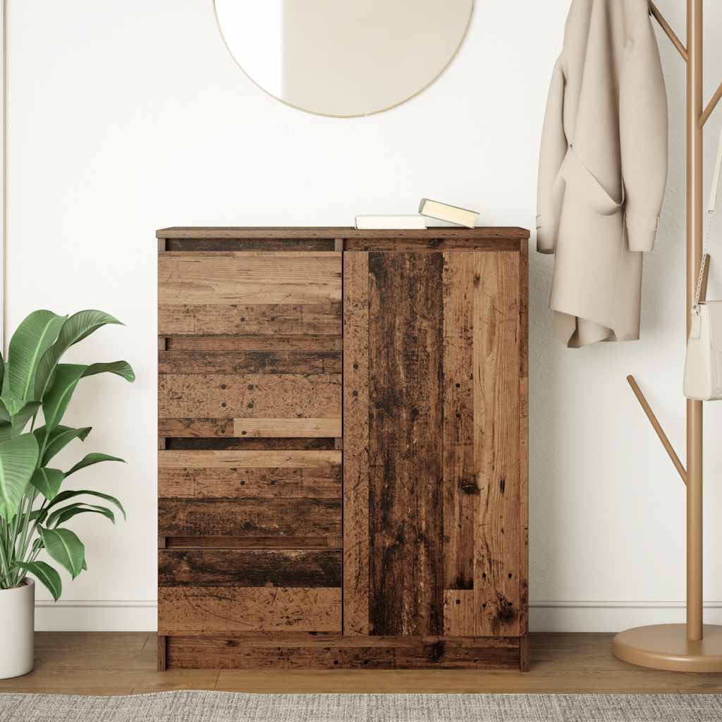 Bufetă cu sertare Lemn vechi 71x35x84 cm Lemn prelucrat GartenMobel Dekor