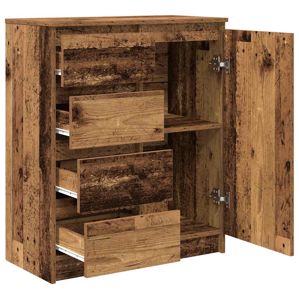 Bufetă cu sertare Lemn vechi 71x35x84 cm Lemn prelucrat GartenMobel Dekor