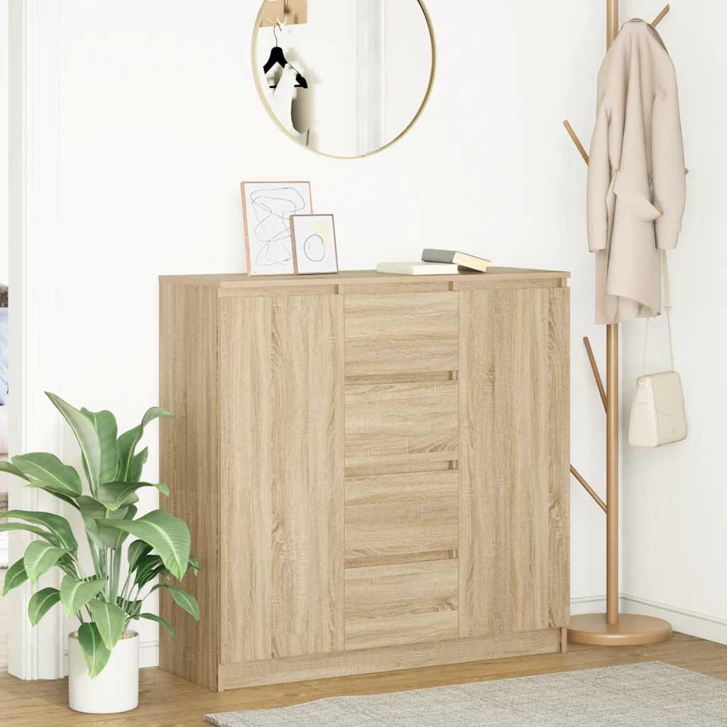 Bufetă cu sertare Stejar Sonoma 100,5x35x98,5 cm Lemn prelucrat GartenMobel Dekor