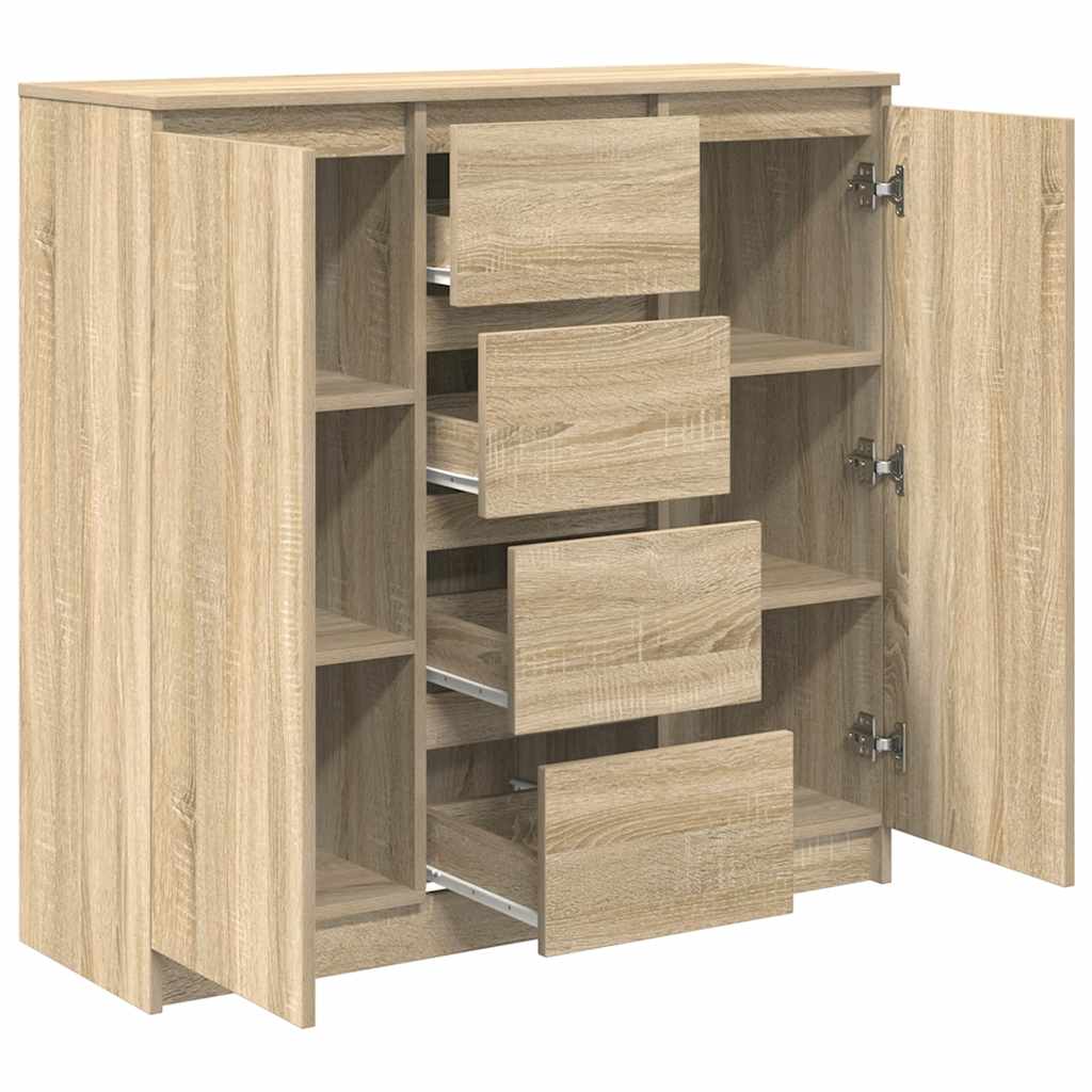 Bufetă cu sertare Stejar Sonoma 100,5x35x98,5 cm Lemn prelucrat GartenMobel Dekor