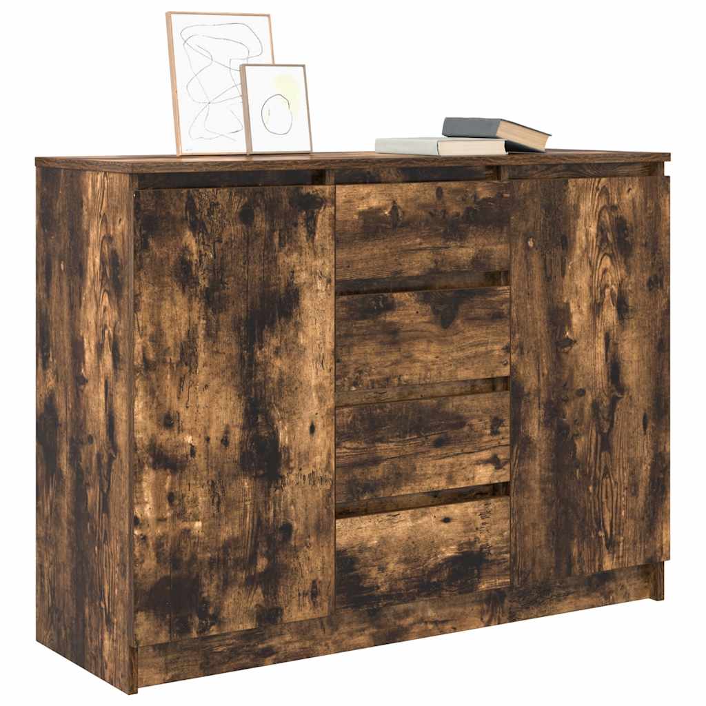 Bufetă cu sertare Stejar afumat 100,5x35x76 cm Lemn prelucrat GartenMobel Dekor