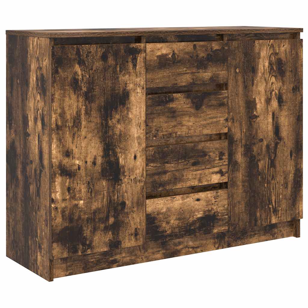 Bufetă cu sertare Stejar afumat 100,5x35x76 cm Lemn prelucrat GartenMobel Dekor