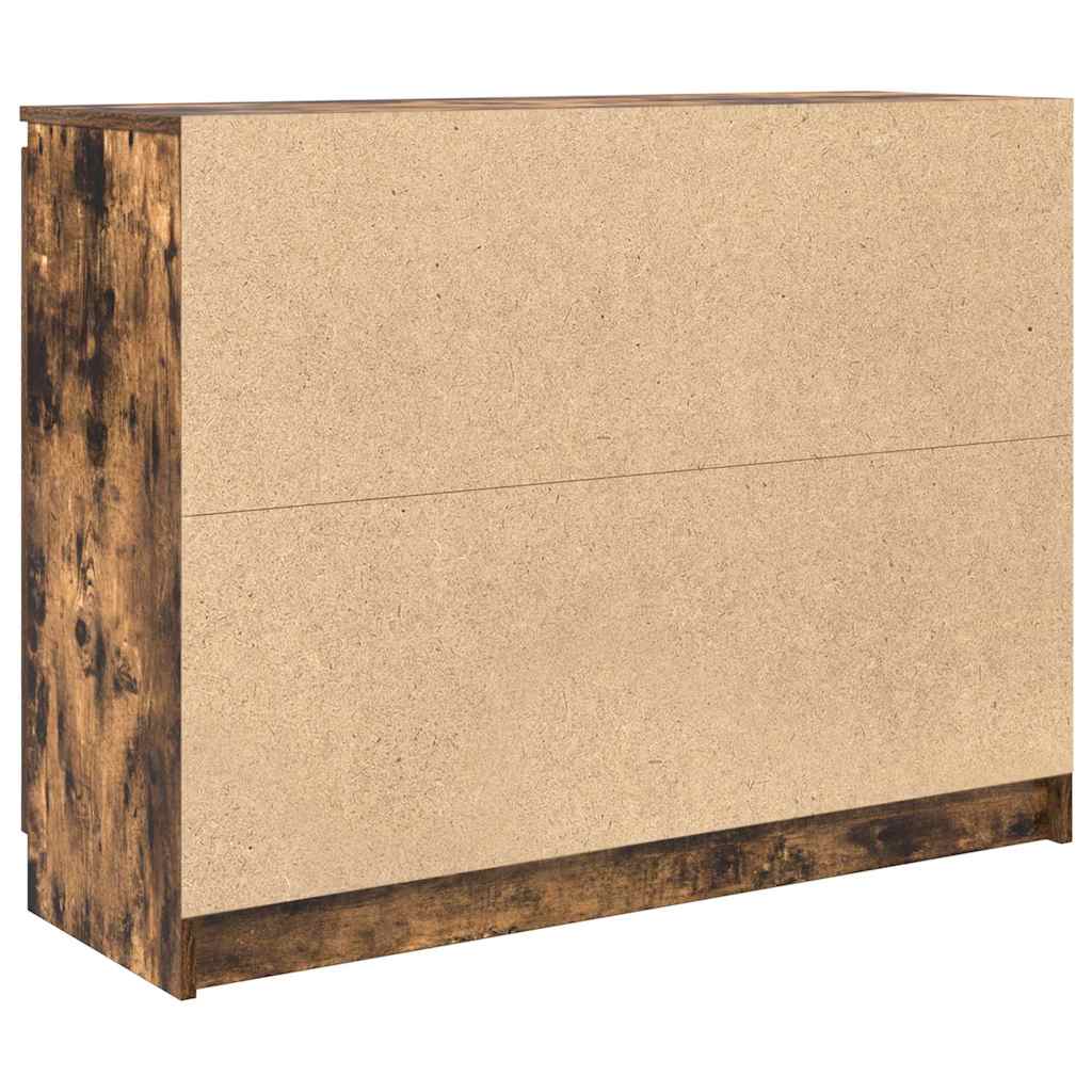Bufetă cu sertare Stejar afumat 100,5x35x76 cm Lemn prelucrat GartenMobel Dekor
