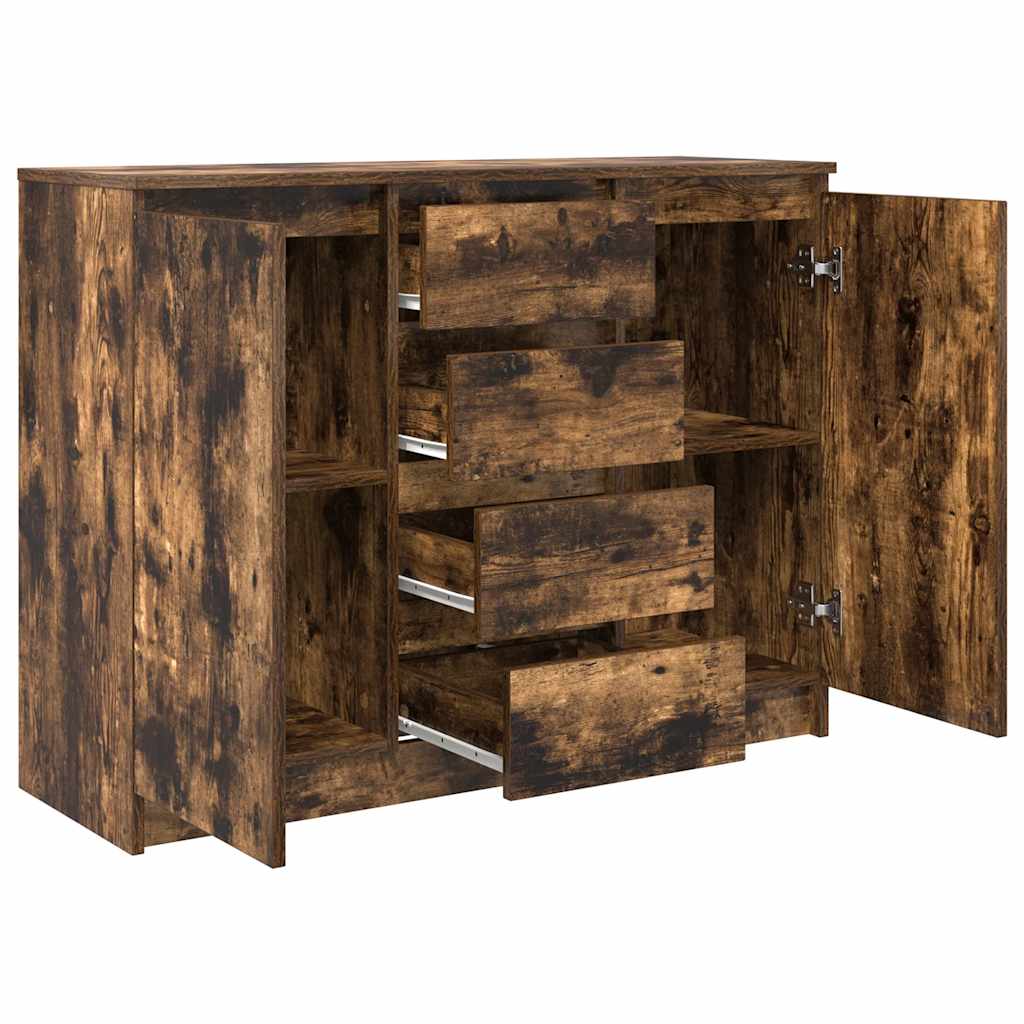 Bufetă cu sertare Stejar afumat 100,5x35x76 cm Lemn prelucrat GartenMobel Dekor