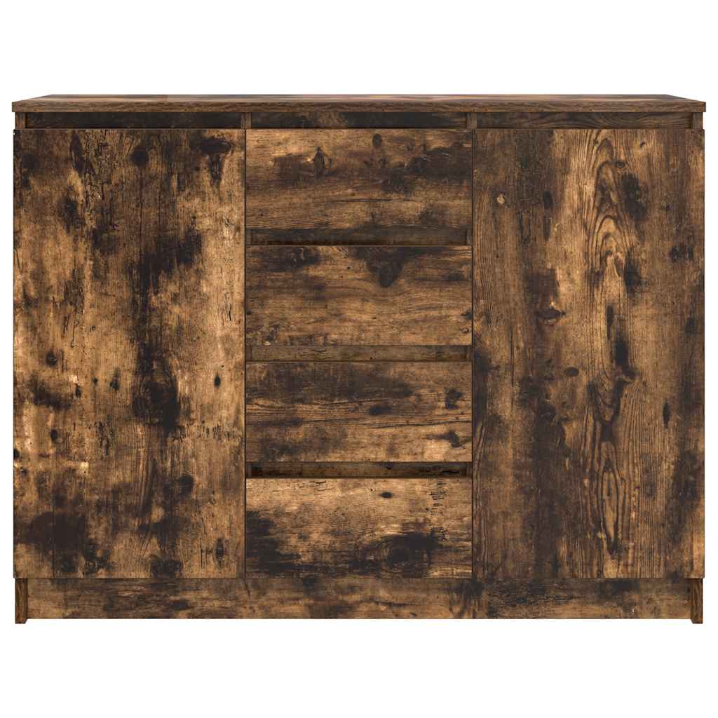 Bufetă cu sertare Stejar afumat 100,5x35x76 cm Lemn prelucrat GartenMobel Dekor