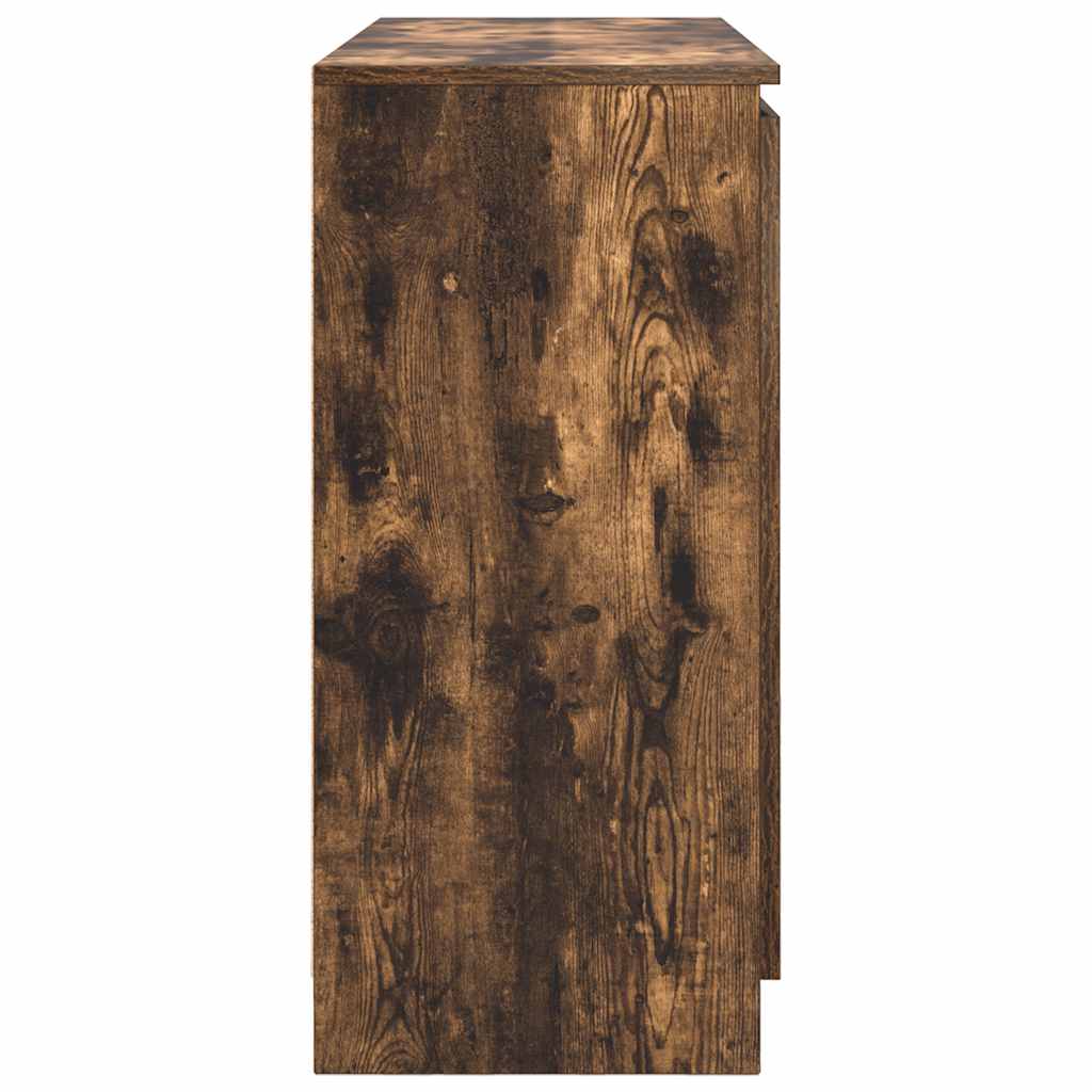 Bufetă cu sertare Stejar afumat 100,5x35x76 cm Lemn prelucrat GartenMobel Dekor