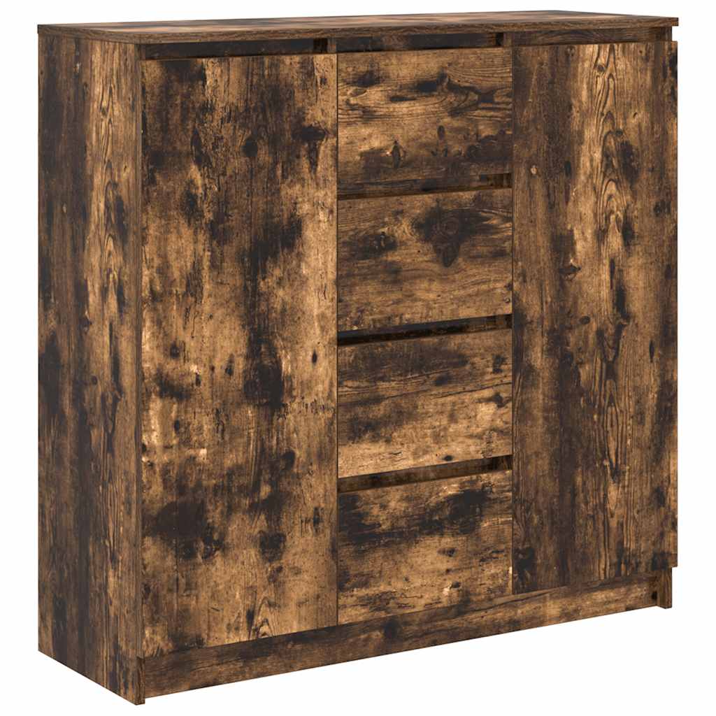 Bufetă cu sertare Stejar afumat 100,5x35x98,5 cm Lemn prelucrat GartenMobel Dekor