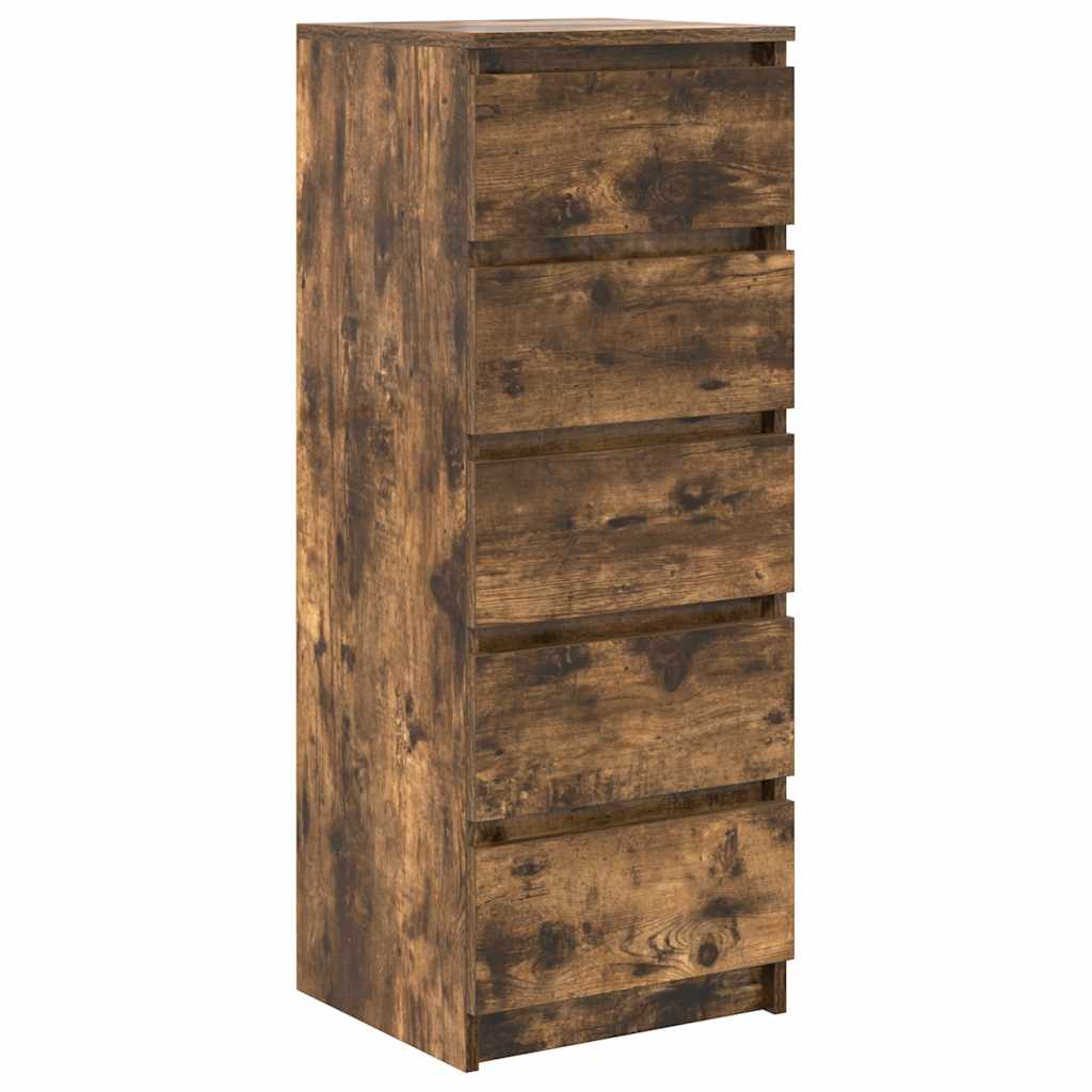 Bufetă cu sertare Stejar afumat 37,5x35x99 cm Lemn prelucrat GartenMobel Dekor