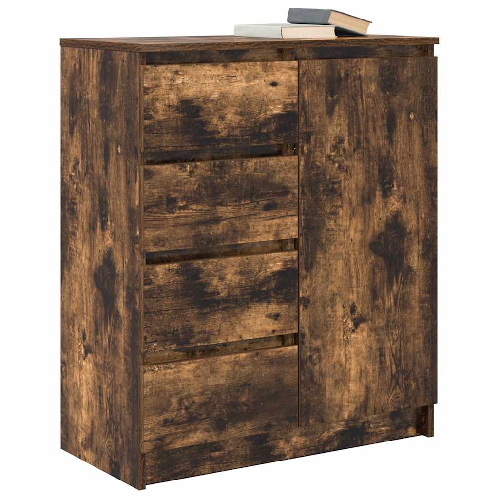 Bufetă cu sertare Stejar afumat 71x35x84 cm Lemn prelucrat GartenMobel Dekor