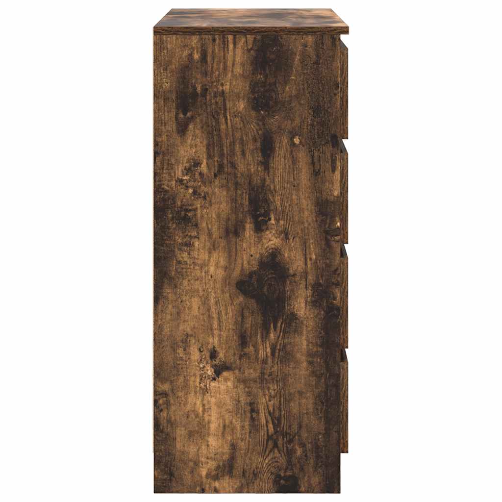 Bufetă cu sertare Stejar afumat 71x35x84 cm Lemn prelucrat GartenMobel Dekor