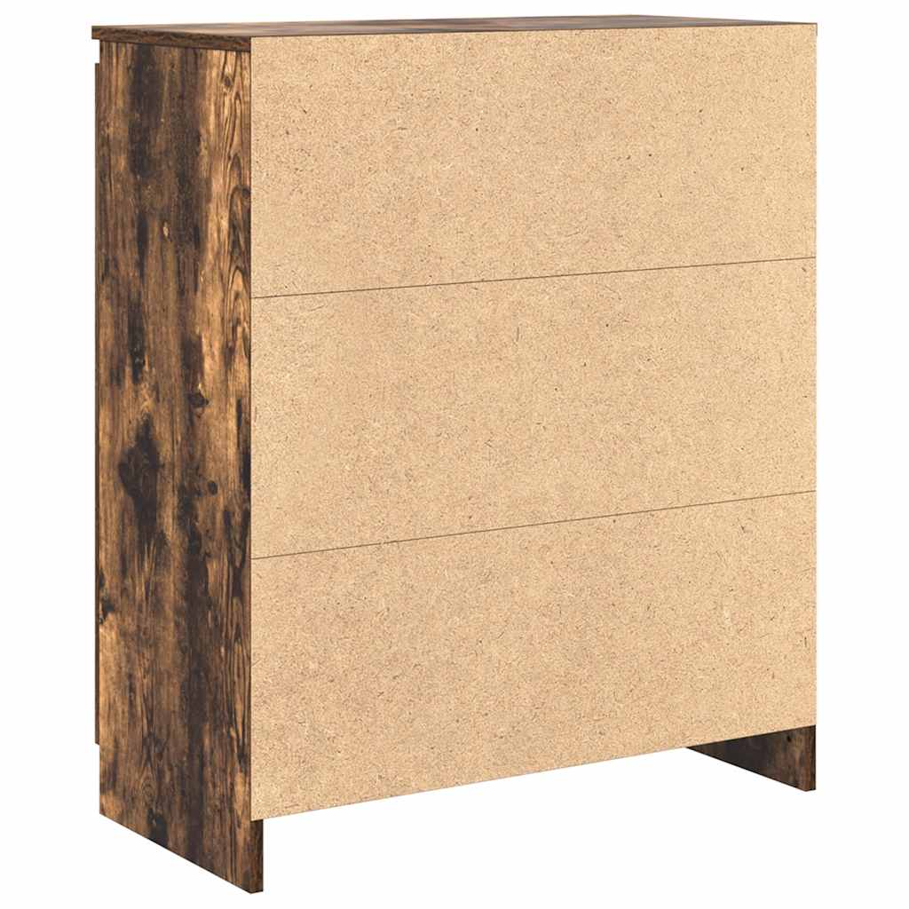 Bufetă cu sertare Stejar afumat 71x35x84 cm Lemn prelucrat GartenMobel Dekor