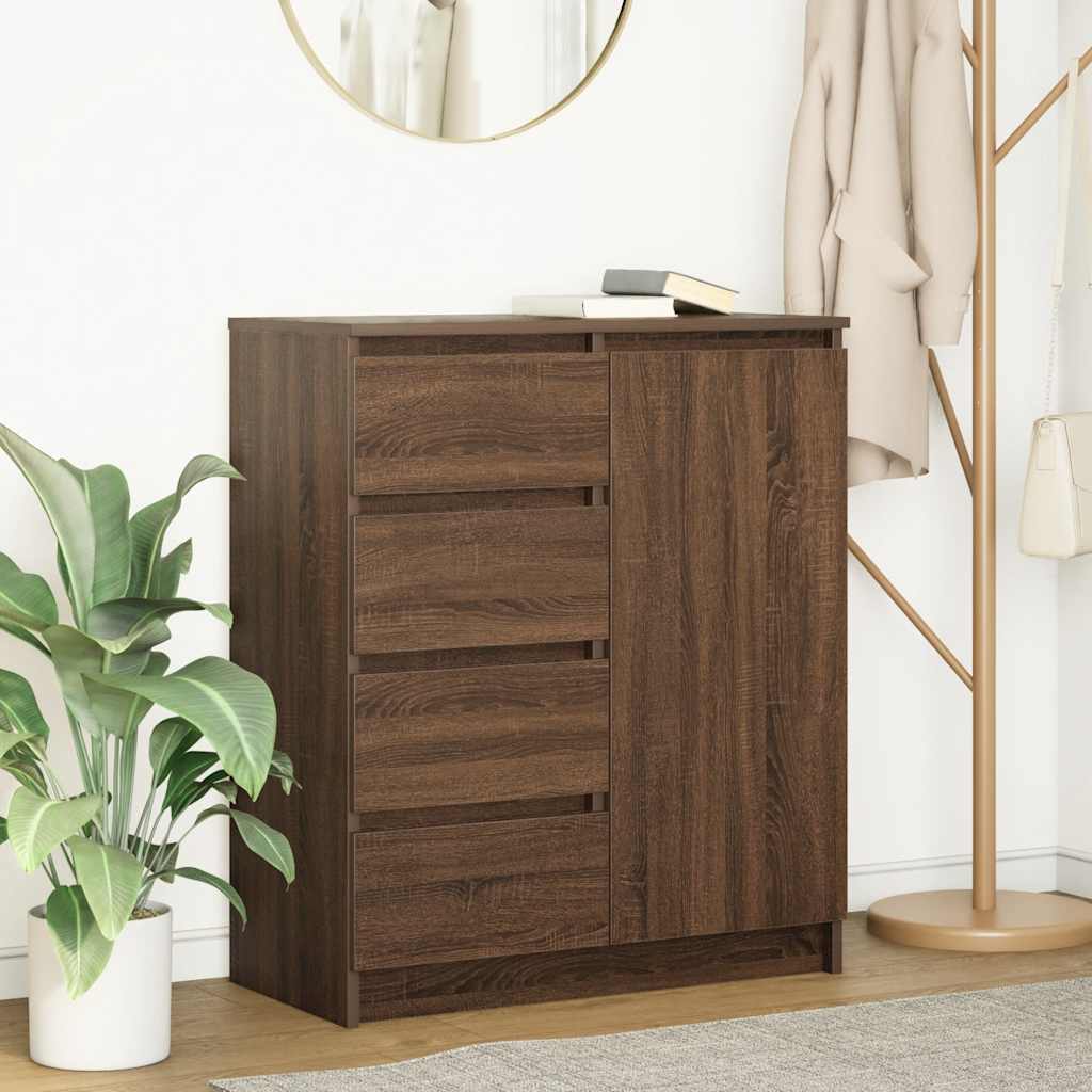 Bufetă cu sertare Stejar maro 71x35x84 cm Lemn prelucrat GartenMobel Dekor