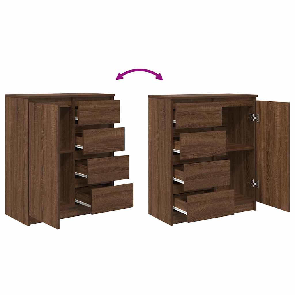 Bufetă cu sertare Stejar maro 71x35x84 cm Lemn prelucrat GartenMobel Dekor